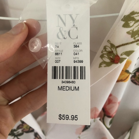 New York & Company Floral Shirt Dress - Picture 4 of 6